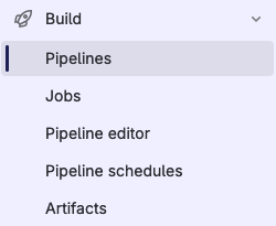 Gitlab - build section
